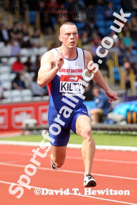 Mens 100 metres, British Championships, Birmingham. Photo: David T. Hewitson/Sports for All Pics